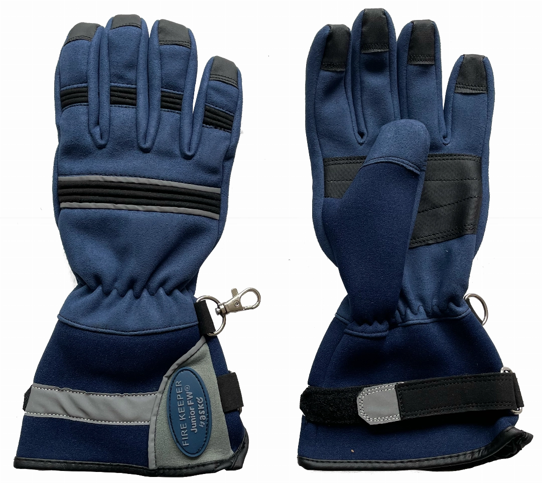 451042 FW-Jugendhandschuh Fire Keeper blau.